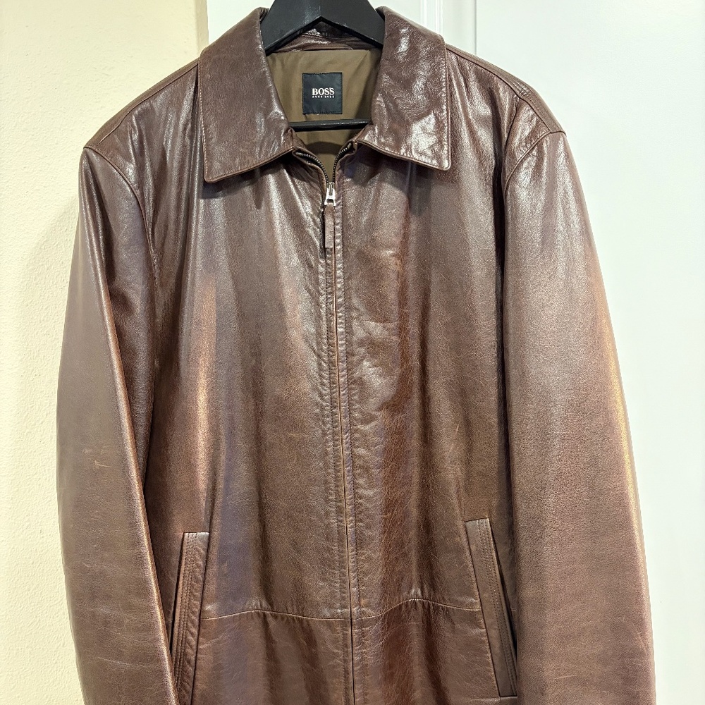 Hugo Boss Leather Jacket
